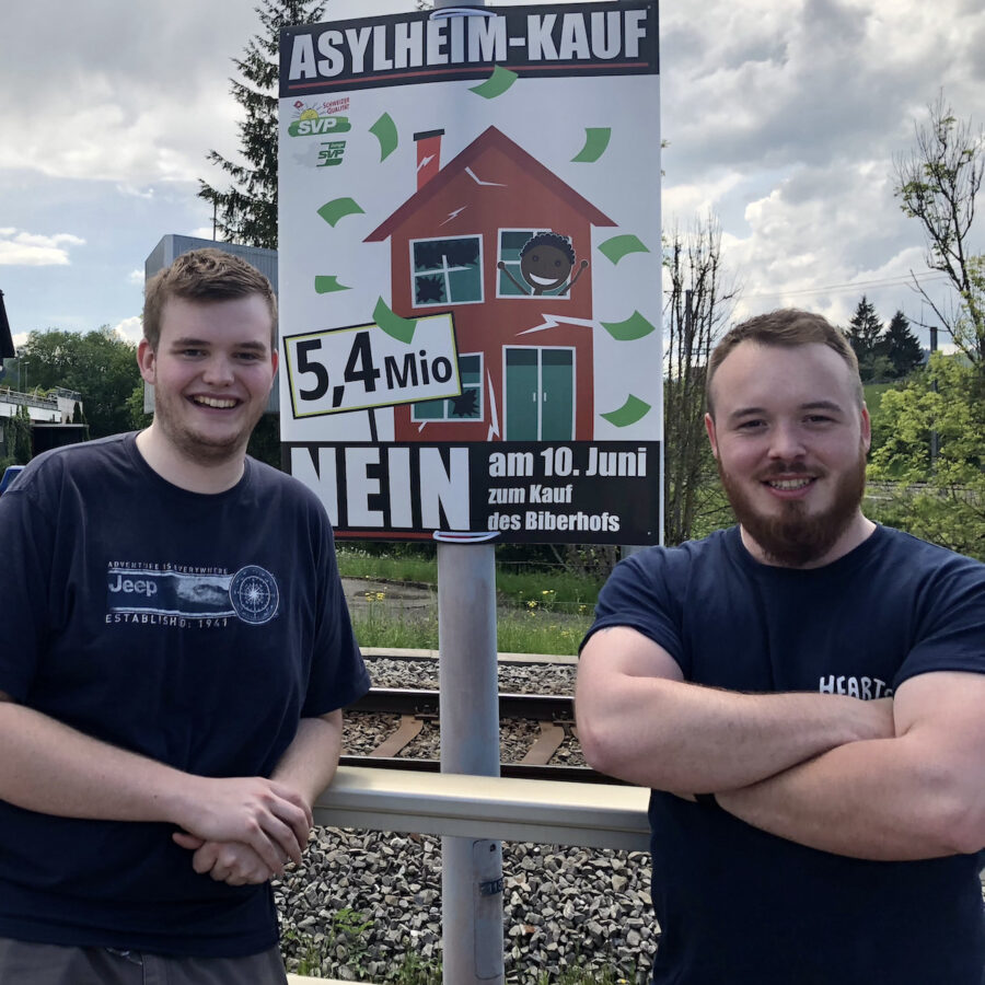 Abstimmungkampf gegen das Biberhof-Asylheim